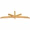 Ekena Millwork Alberta Rough Sawn Timber Gable Bracket, Western Red Cedar, 96"W x 32"H x 4"D x 4"F, 8/12 Pitch GBW096X32X0404ALB00RWR - alternate 3